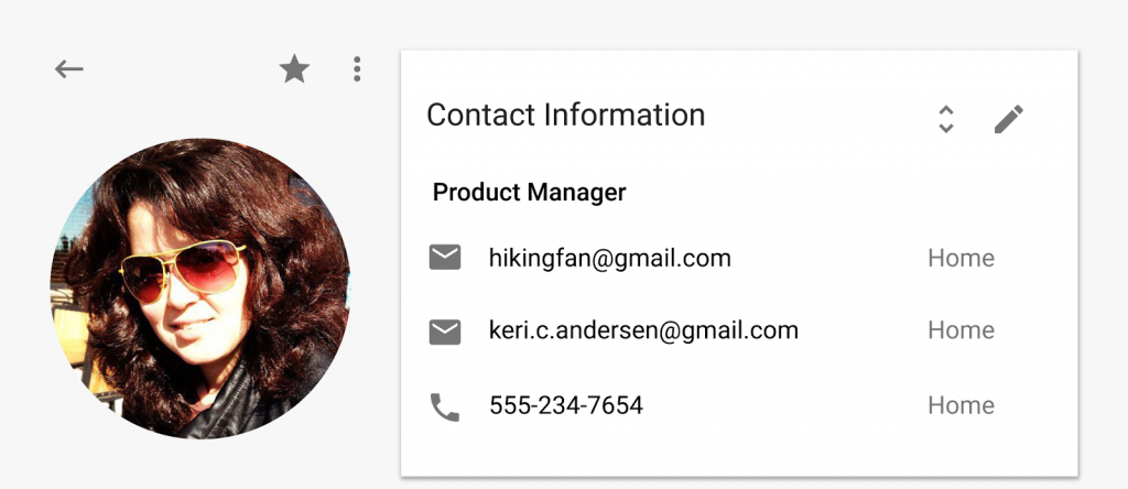 New Google Contacts