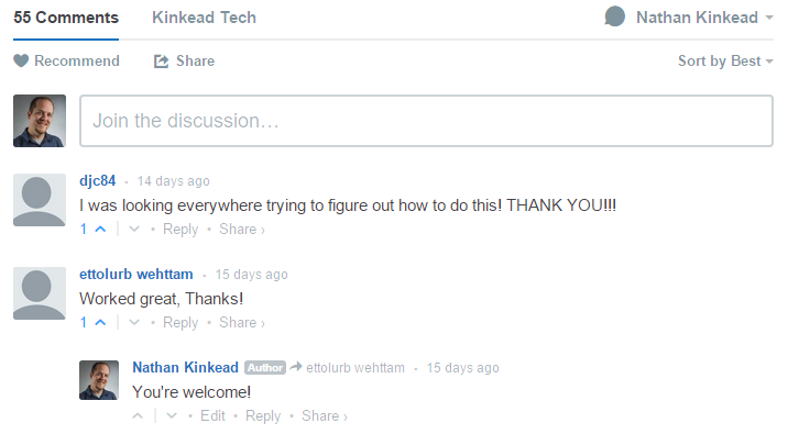 Disqus Comments