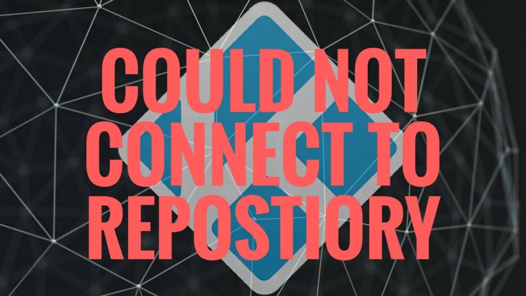 Could Not Connect To Repository