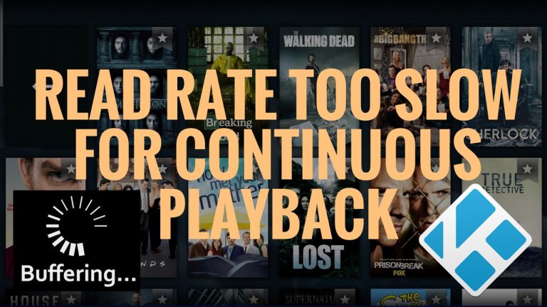 Read Rate Too Slow for Continuous Playback