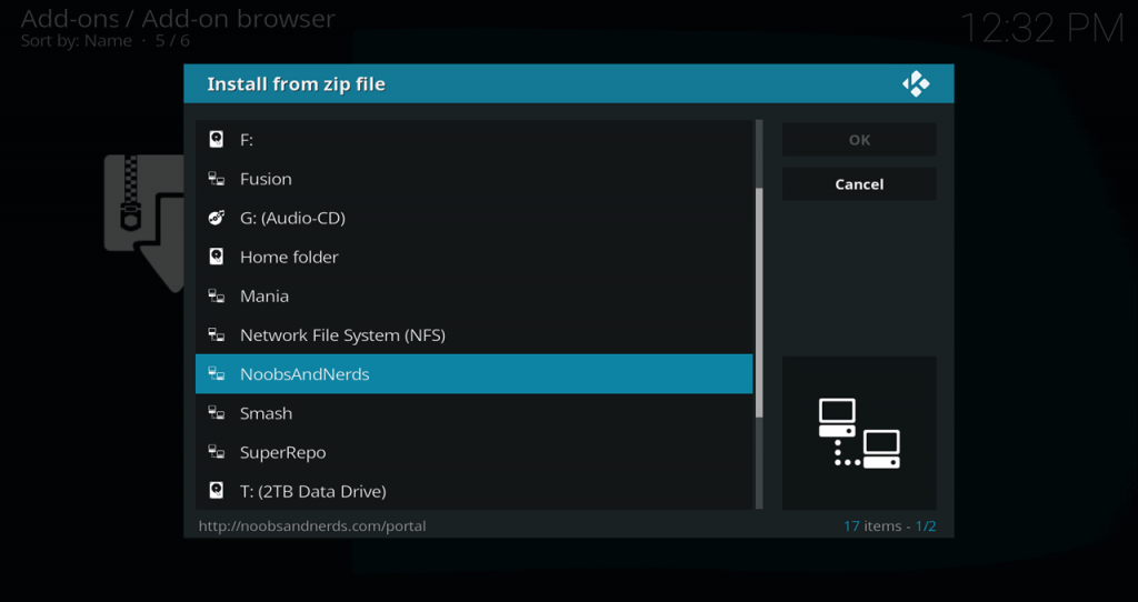 Install from zip file > NoobsAndNerds