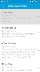 SmartThings SmartApps > Lights & Switches >Smart Lights