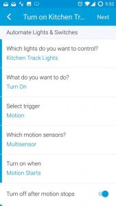 Configure SmartThings Smart Lighting Rule