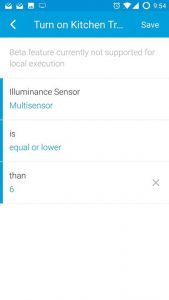 Only if illuminance is...
