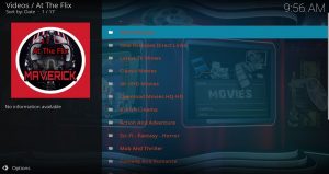 At The Flix Main Menu