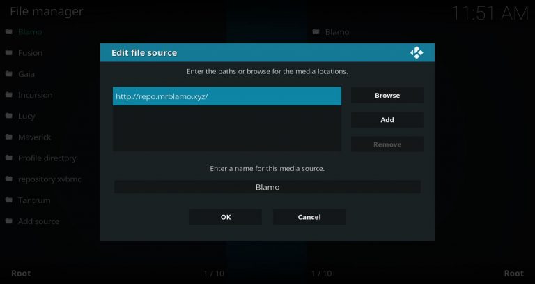 File Manager Add File Source Blamo