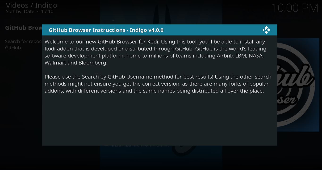 How to Install the GitHub Browser for Installing Kodi Add-ons - Kinkead ...