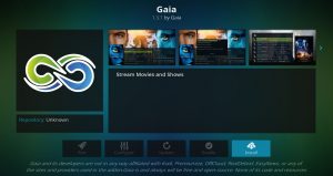 Gaia Kodi install