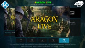 Aragon Live for Kodi