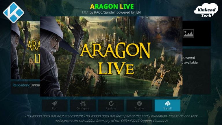 Aragon Live for Kodi