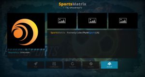 Install SportsMatrix Add-on