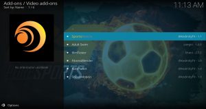 Install Video Add-on SportsMatrix Add-on