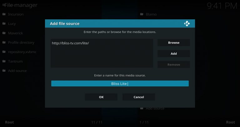 Bliss Lite File Source