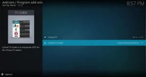 cCloud TV Guide Add On