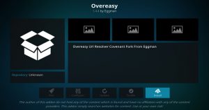 Install Overeasy Add-on