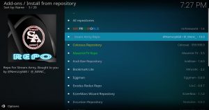 Install from Repo Stream Army