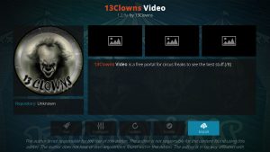 Install 13Clowns Add-on
