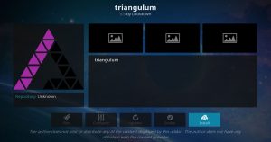 Install Triangulum Kodi Add-on