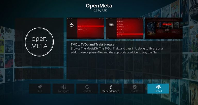 Install OpenMeta Add On