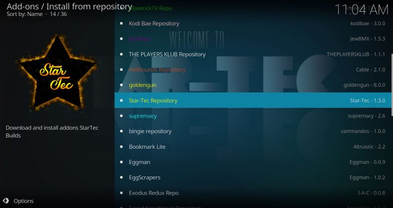 Install From Star Tec Repo