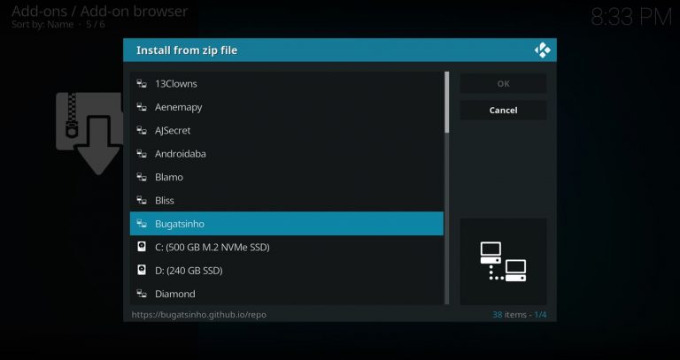Install Zip From Bugatsinho File Source