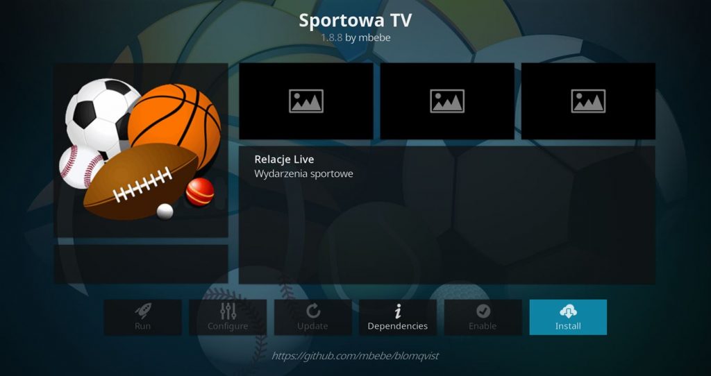 Install Sportowa TV