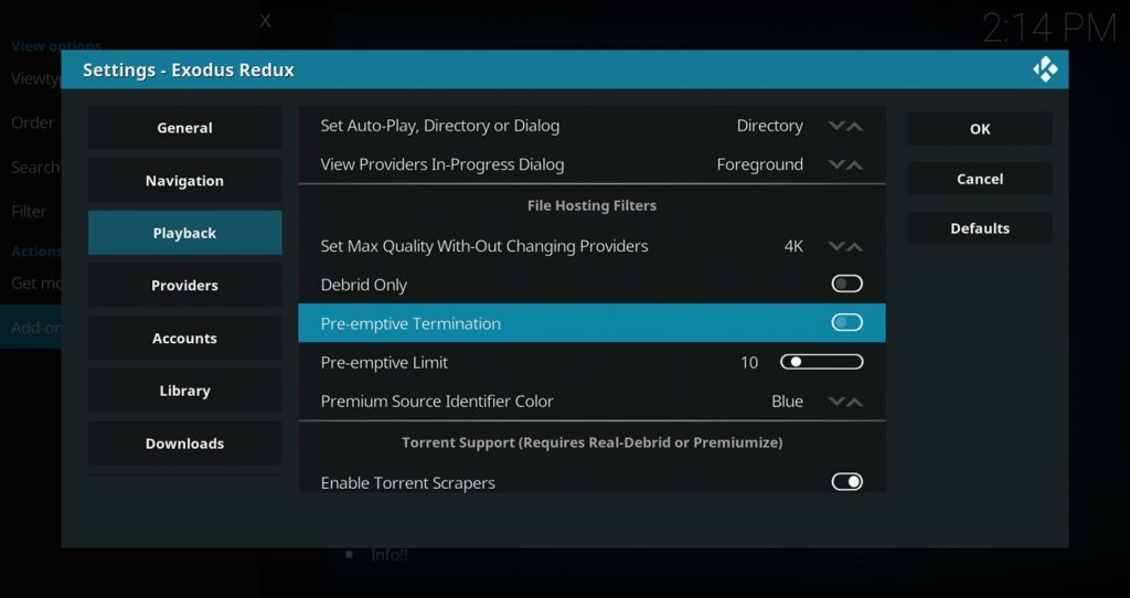 Exodus Redux Preemptive Termination