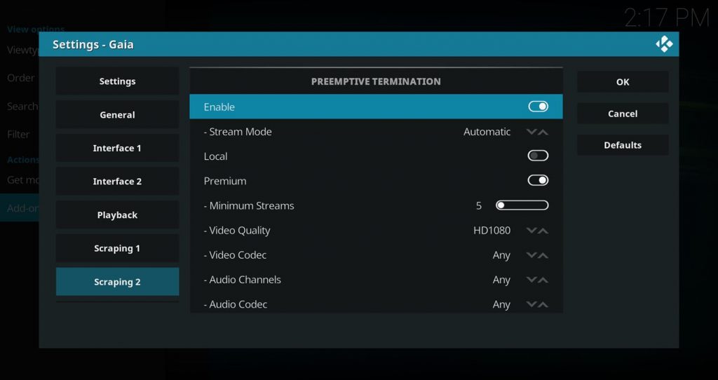 Gaia Preemptive Termination