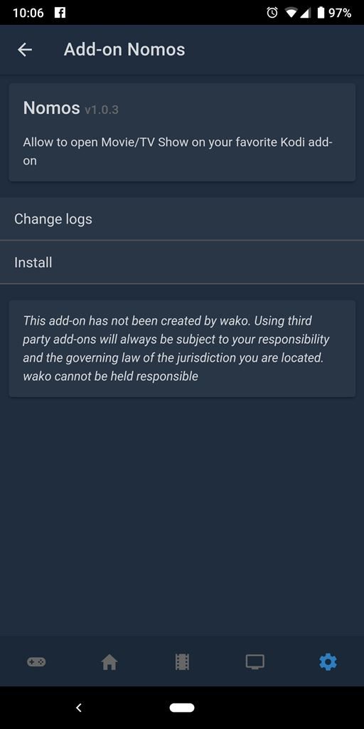 Install Nomos Wako Add On