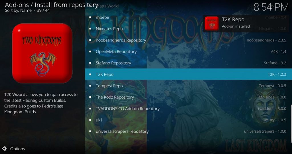 Install From T2k Repo