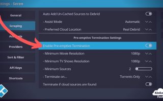 Preemptive Termination In Kodi Add Ons