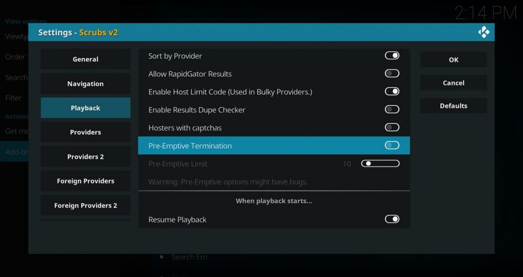 Scrubs V2 Preemptive Termination