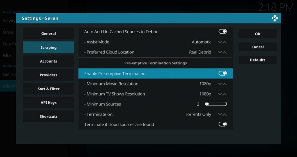 Seren Preemptive Termination
