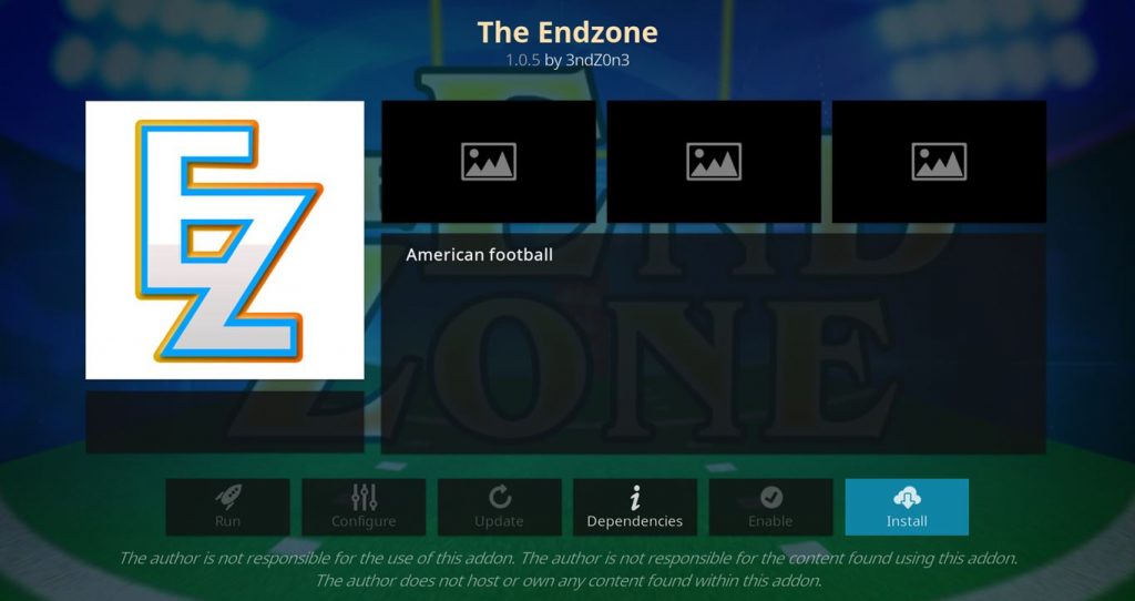 Install The Endzone On Kodi