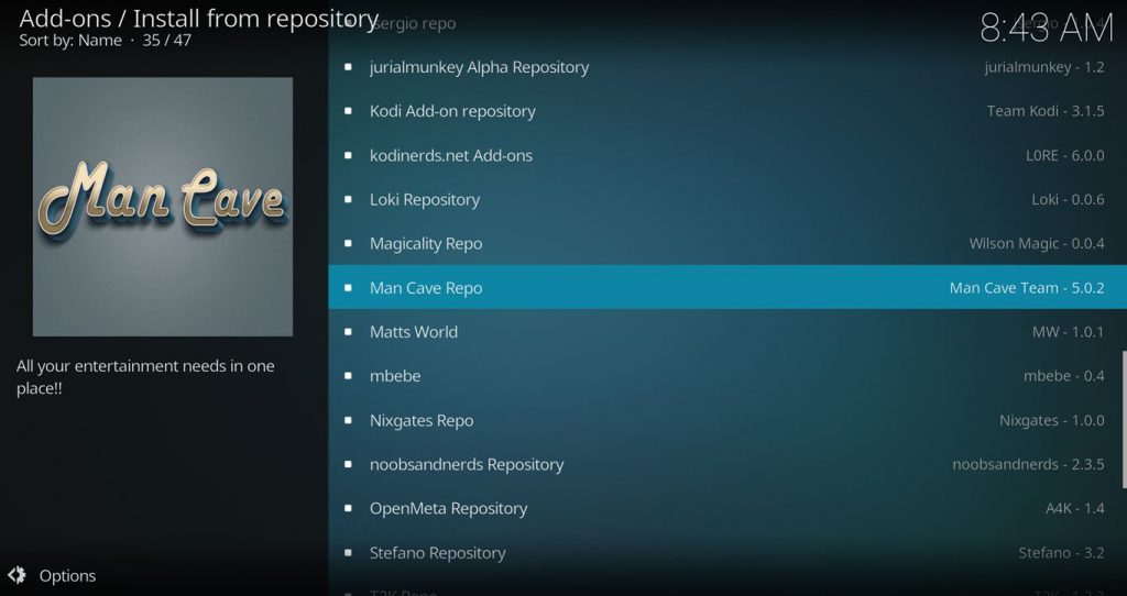Install From Man Cave Repo