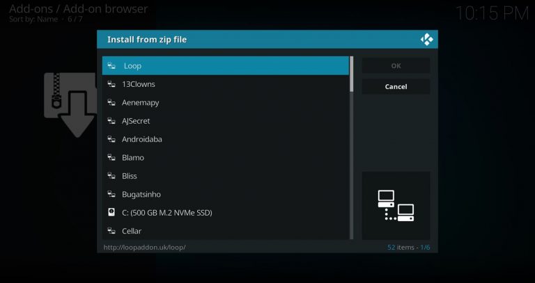 Install Zip From The Loop Source