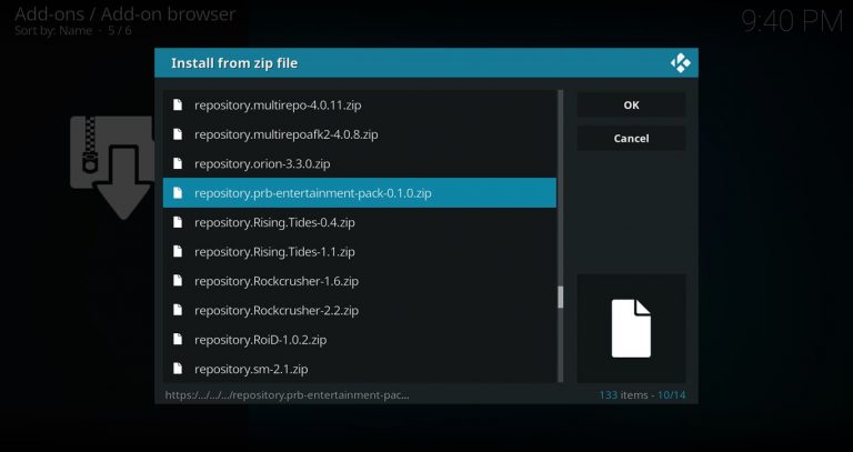 PRB Entertainment Repo Zip