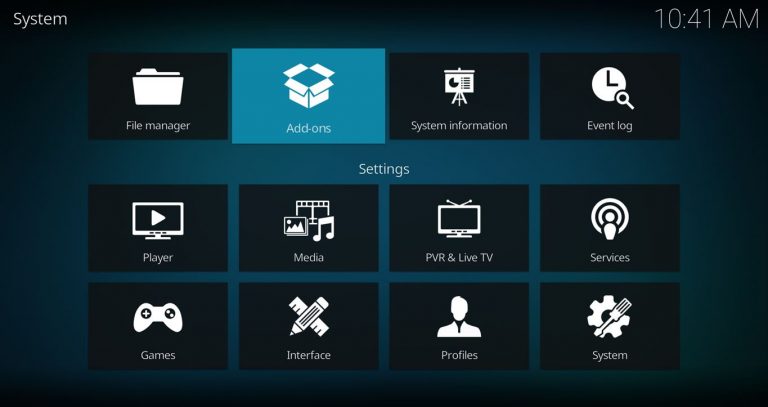 Kodi Settings Add Ons