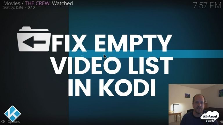 Fix Empty Video List In Kodi